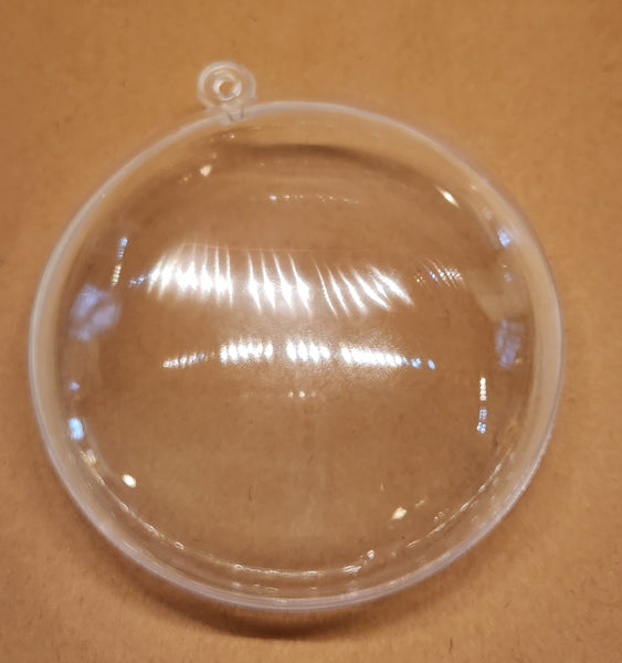 4 inch Baubles Clear