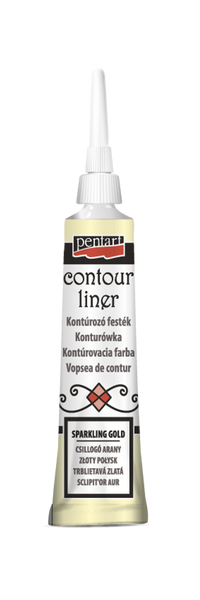 Pentart-Contour Liner Sparkling Gold