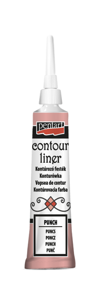 Pentart-Contour Liner Punch Pink