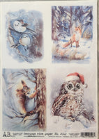 AB Studio Snowy Animal Cards 2012 ABA42012