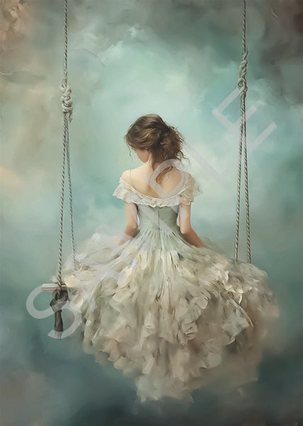 Calambour Dreamscape Girl on Swing T168