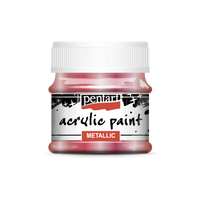 Acrylic paint metallic 50 ml red copper