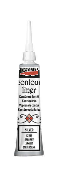 Pentart-Contour Liner Silver