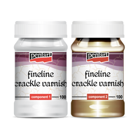 Fineline crackle varnish, 2 components, 100 ml set