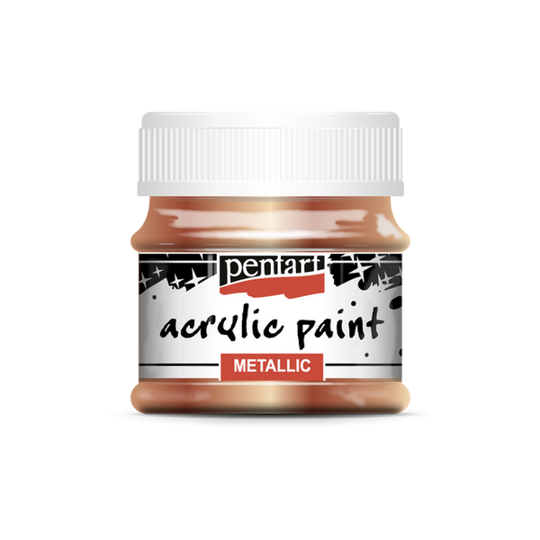 Acrylic paint metallic 50 ml antique-copper