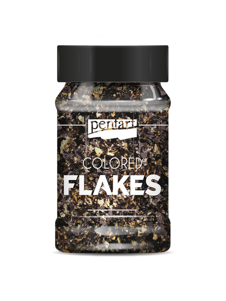 Pentart- Galaxy Flakes Black and Gold