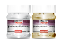 Fineline crackle varnish, 2 components, 230 ml set