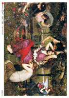 Paper Designs Rice Paper Waterhouse Flora and the Zephyrs Artwork 0130