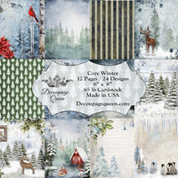 DQSB0010 Cozy Winter  Scrapbook Set - Mini - 6" x 6"