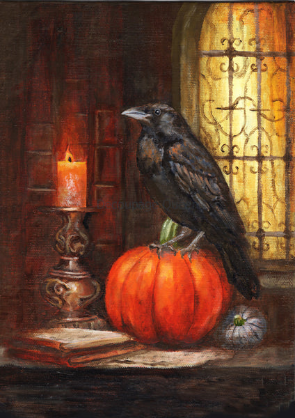 DQRP_0618 - Teresa Rene Art - Gothic Raven