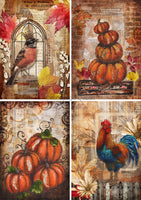 DQRP_0633 - Fall Mixed Media Scenes 4 Pack