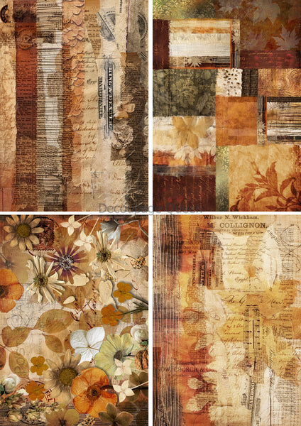 DQRP_0638 - Autumn Textures 4 Pack