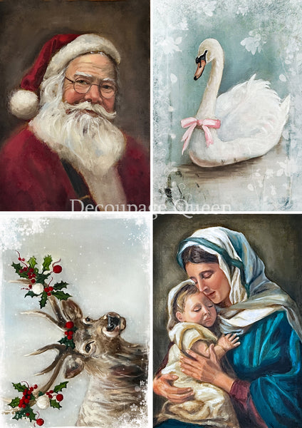 DQRP_0702 Teresa Rene Art Christmas 4 Pack