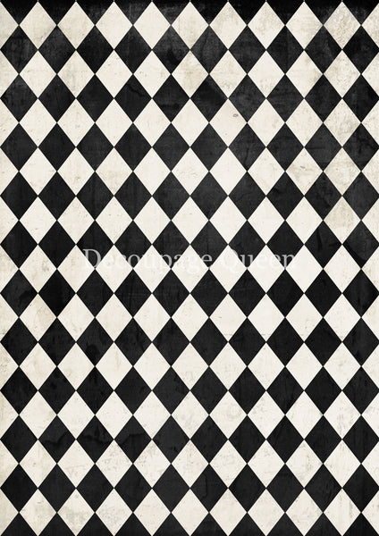 DQRP_0724 Black and Ivory Harlequin
