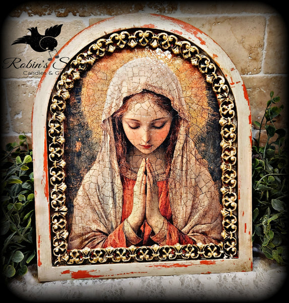 Arched Mother Mary Art