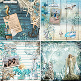 DQSB 0011 Seaside Greetings Scrapbook- Mini - 6" x 6"