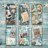 DQSB 0011 Seaside Greetings Scrapbook- Mini - 6" x 6"