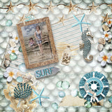 DQSB 0011 Seaside Greetings Scrapbook- Mini - 6" x 6"