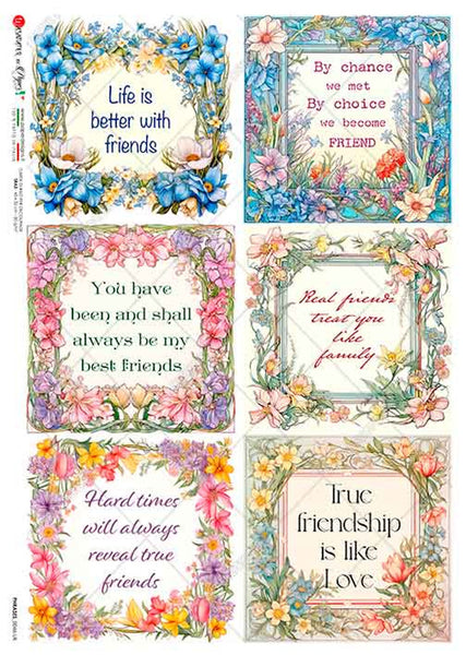 Paper Designs Friendship Sentiments Six Pack Phrases 0046