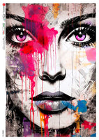 Paper Designs Graffiti Portrait Scene 0184