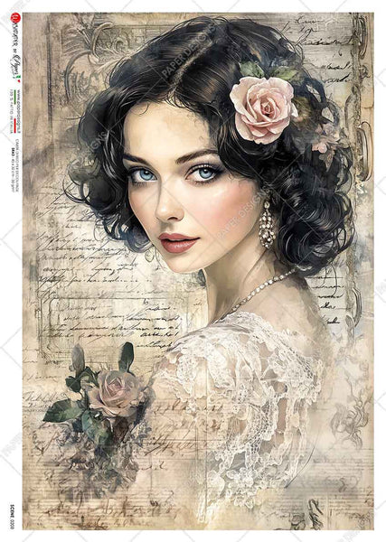 Paper Designs Vintage Portrait and Letter IV Scene 0208