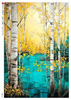 Paper Designs Birch Trees in Spring Views 0210