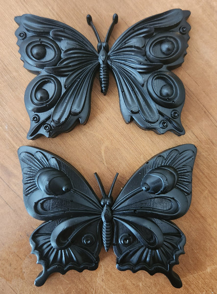 Emlems Set of 2 Butterfly Castings