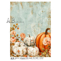 AB Studios Floral Pumpkins  ID-5617