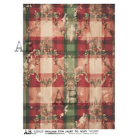 AB Studios Red and Green Large Plaid Background 6124