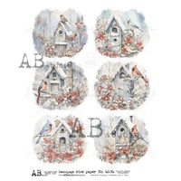 AB Studios Winter Birdhouses 6196