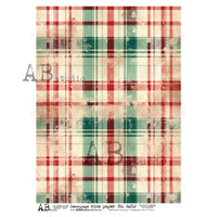 AB Studios Red Beige and Green Plaid 6212