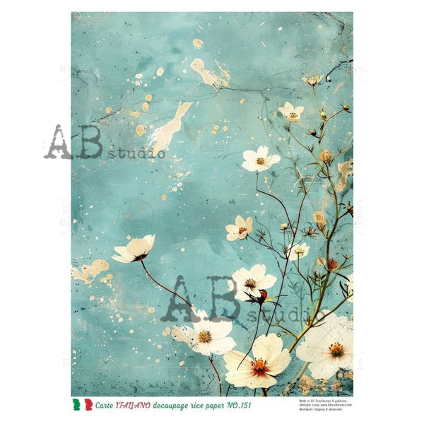 AB Studios Floral Weathered Background CI 151