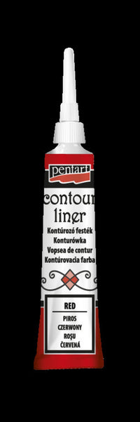 Pentart-Contour Liner Red