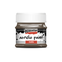 Pentart- Matte Acrylic Paint Earthy Brown 50ml