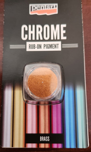 Pentart-Chrome Rub On Pigment Brass