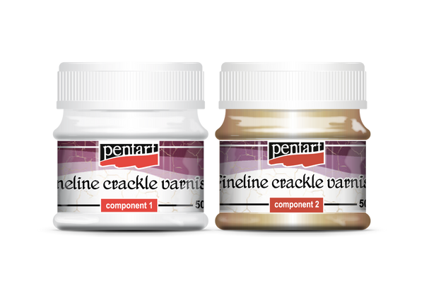 Pentart- Fineline Crackle 2 Part Varnish 50ml