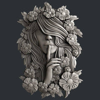 Green Lady Shush Resin Casting