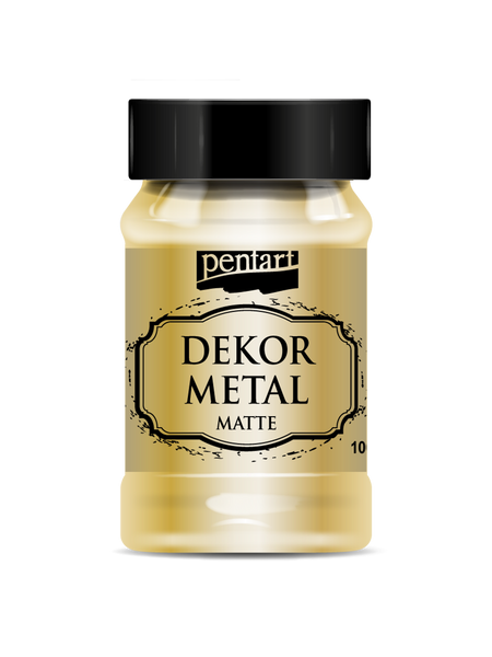 Pentart- Dekor Metal Gold Matte 100ml