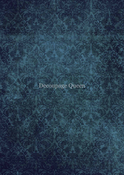 Blue Brocade -Decoupage Queen 0322