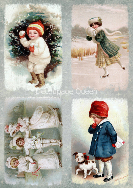 DQRP_0367 Snow Babies-Decoupage Queen