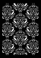 Decoupage Queen Hobbilicious Elegant Baroque Stencil A4