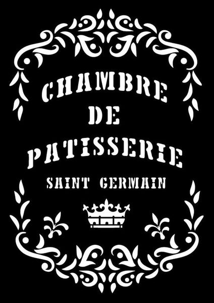Decoupage Queen St Germain Stencil A4