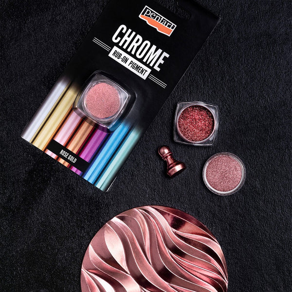 Pentart- Rub on Pigment Rose Gold