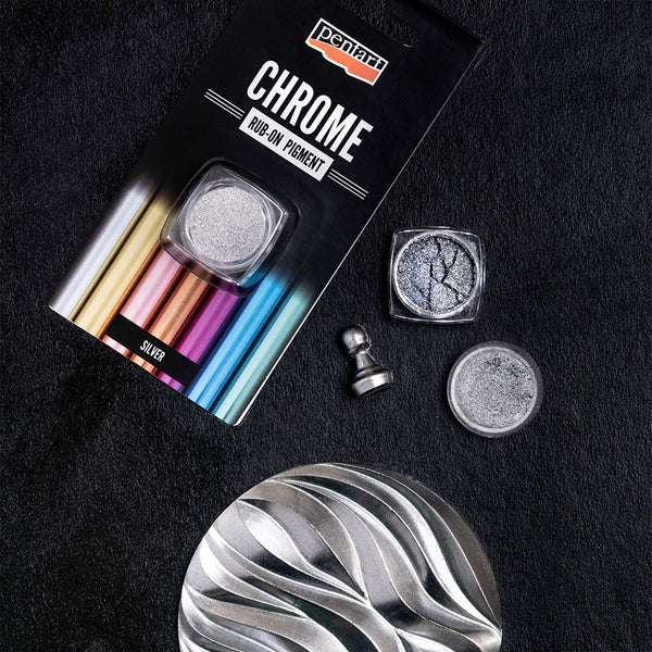 Pentart- Rub on Pigment Silver