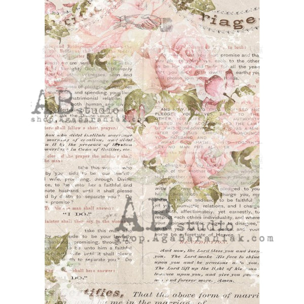 Book Page Floral 0283-AB Studio