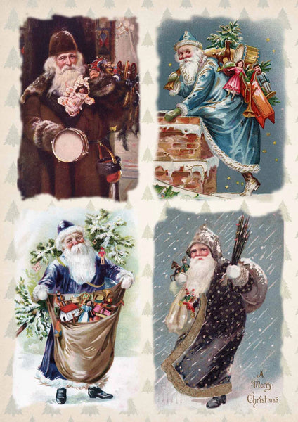 Decoupage Queen - Old World Santas