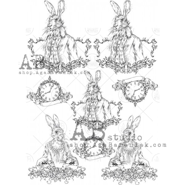 RABBIT MEDALLIONS 0302 AB STUDIO