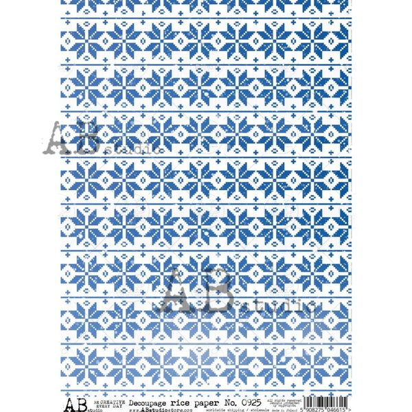 Blue Snowflake 0925-AB Studio